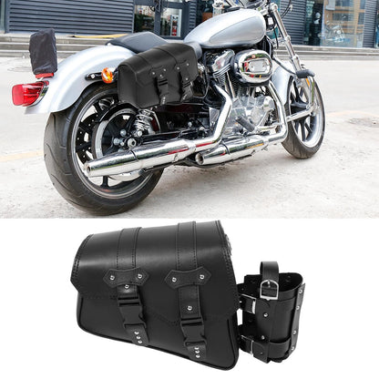 Saddlebag Left Side Tool Bags for Motorcycle Faux Leather