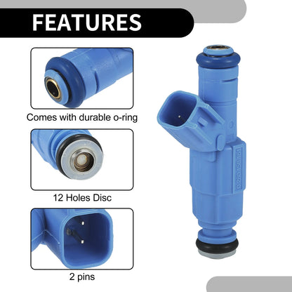 6 x Fuel Injectors for Jeep Cherokee 1999-2001 4.0L Blue