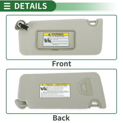 Left Sun Visor with Mirror & Light for Honda Accord (2008-2012)
