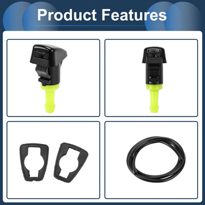 Windshield Washer Nozzle With Gasket Fluid Hose for Dodge