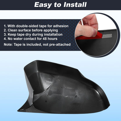 Left Right Side Ox Horn Rear View Mirror Covers for Honda CR-V (2023-2025)