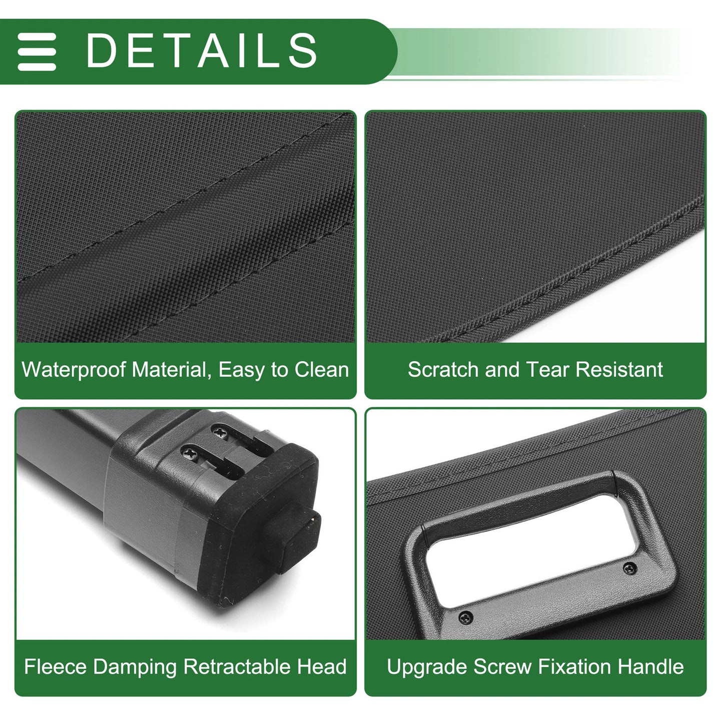 Retractable Cargo Cover for Ford Kuga MK2 2013-2019 Gloss Black