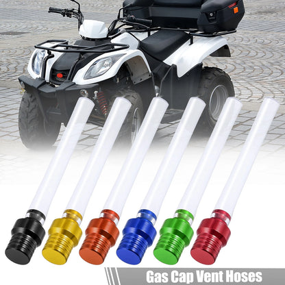 6pcs Gas Fuel Air Vent Hose Breather One Way Clear Tube 6 Colors for Motorcycle
