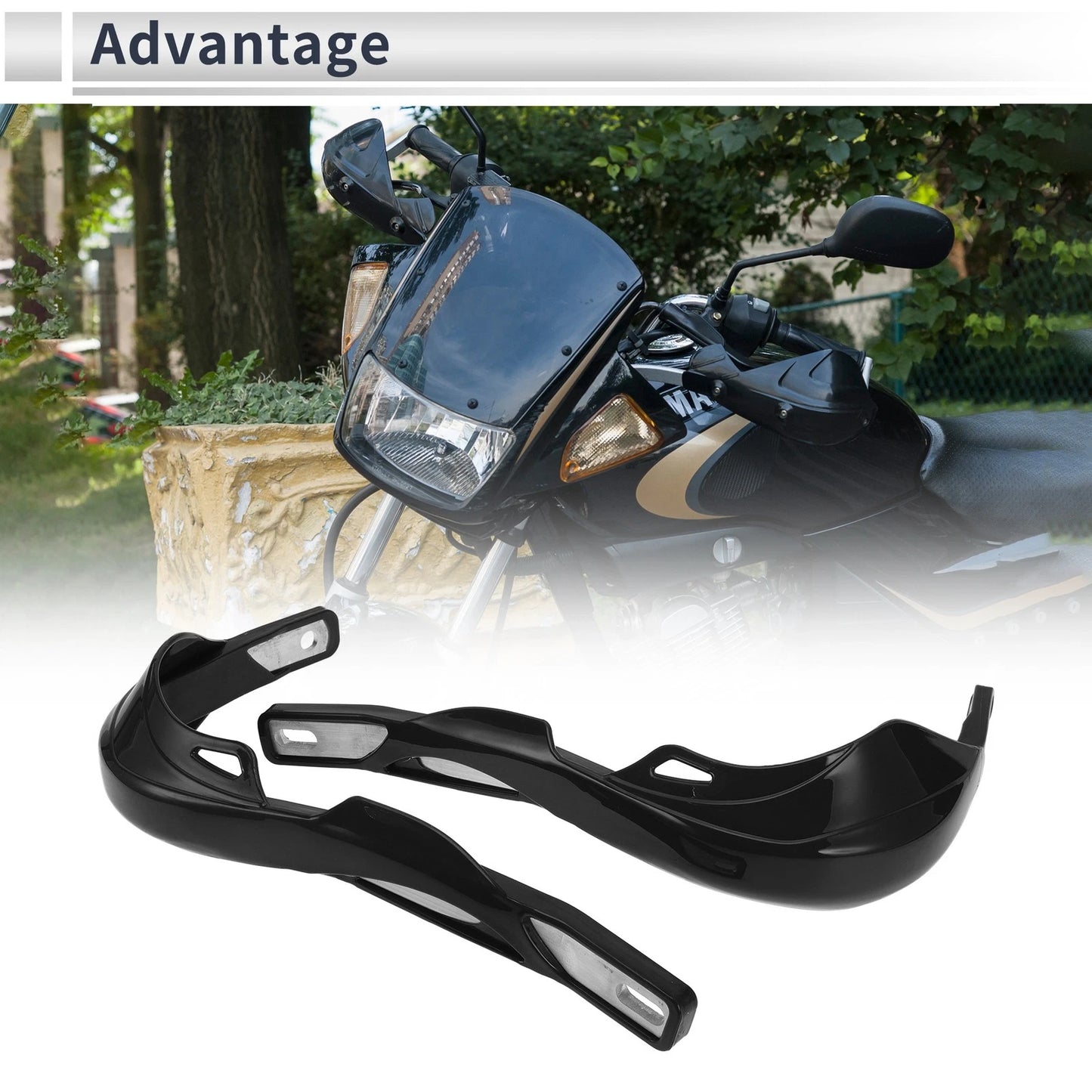 Set 1 Universal Hand Guard Knuckle Guard Protector Black for Motorcycles