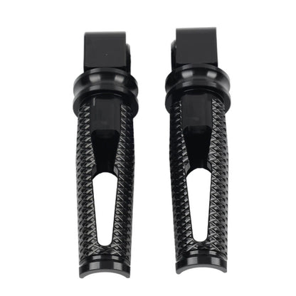 Black Passenger Rear Footrest Pegs for Kawasaki Z300 400 650 900 ZX6R (2015-2023)