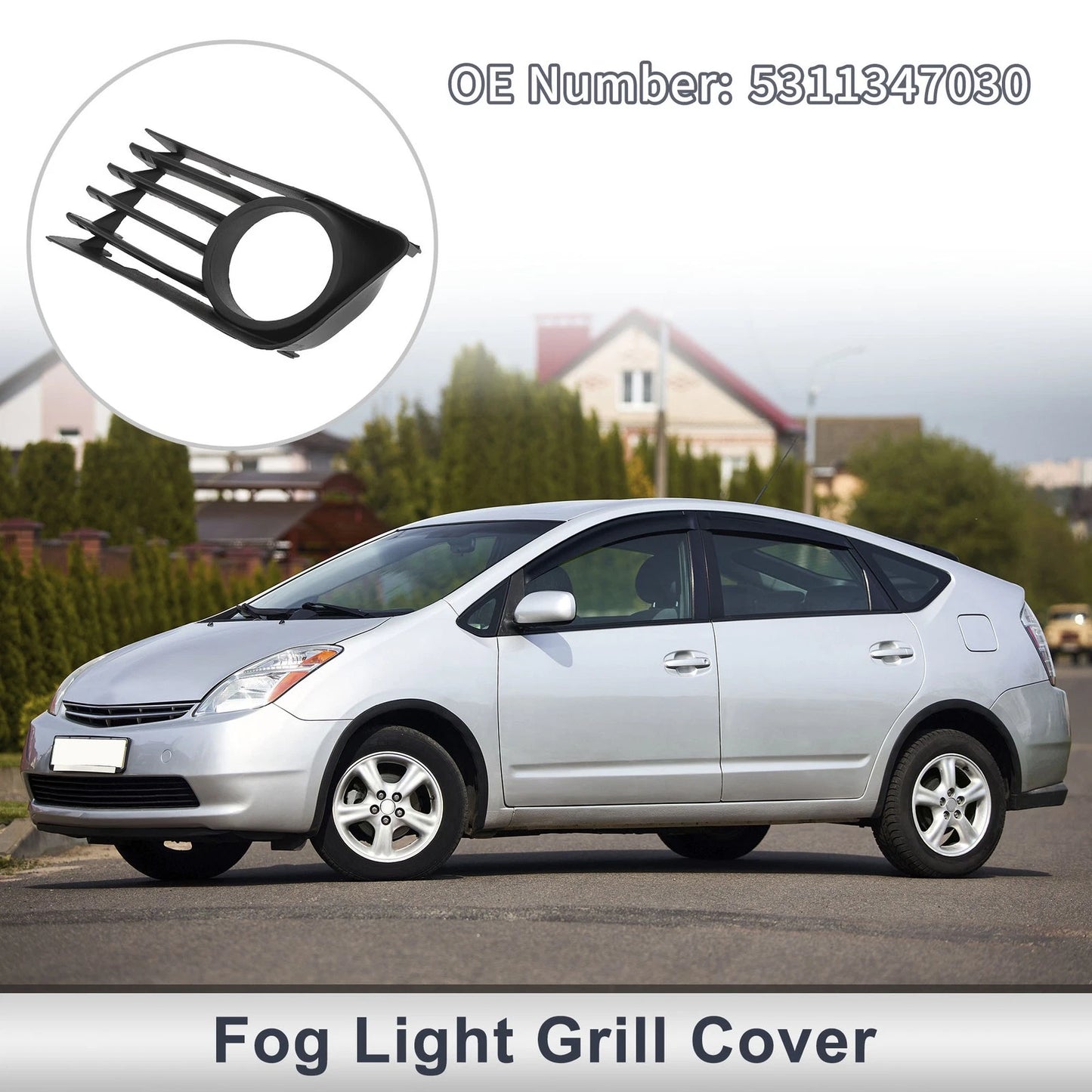 Front Right Fog Light Grill for Toyota Prius (2004-2009)