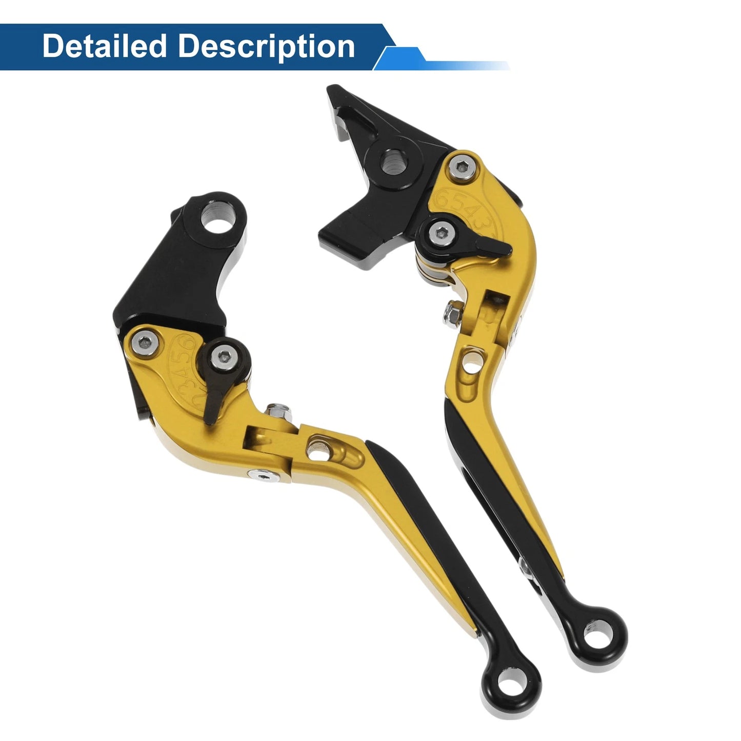Adjustable Brake Clutch Levers for Honda X11 (2000-2001) - Gold Tone Black