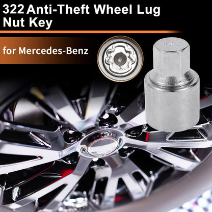 Wheel Lock Lug Nut Key Tool for Mercedes-Benz