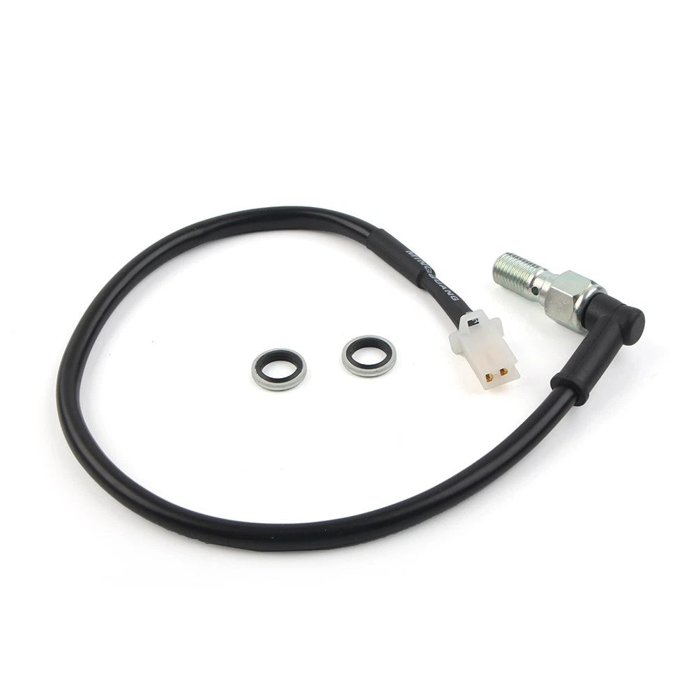 Hydraulic Brake Light Pressure Switch Bolt M10 for ATV Black