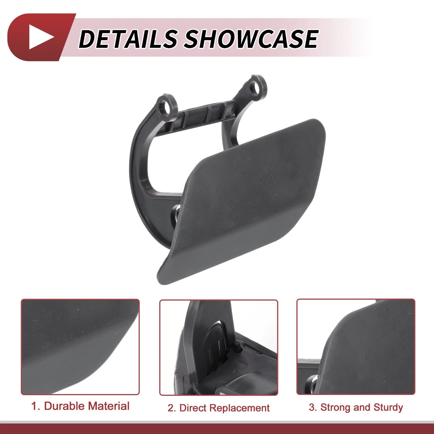 Front Left Washer Nozzle Cover for BMW 740i (2013-2015) Unpainted