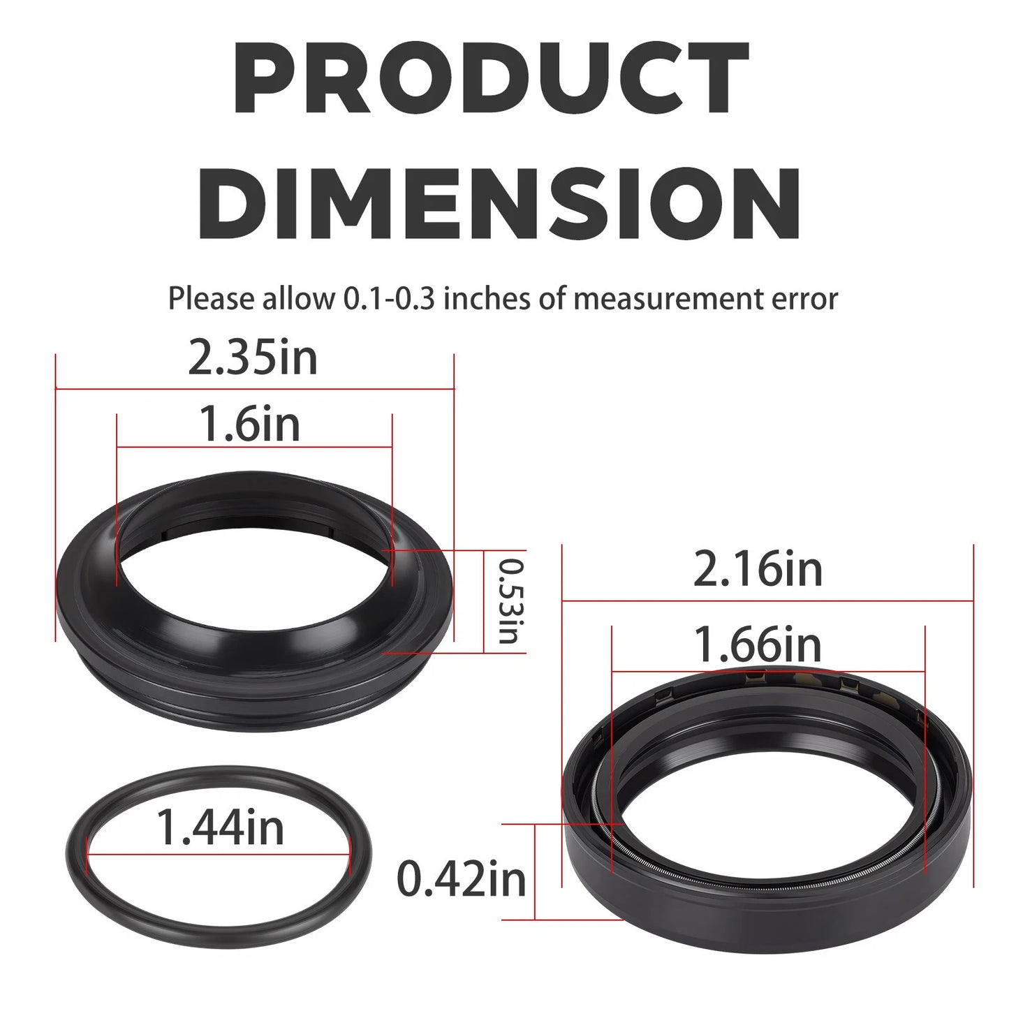 Fork Seals for Suzuki GSXR1000 (05-08) / GSX1300 Hayabusa (08-24)