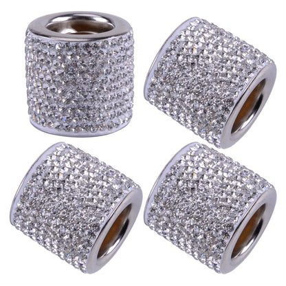4 x Crystal Car Seat Headrest Collars Diamond Interior Accessories for SUV