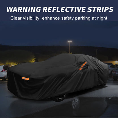 Waterproof Car Cover with Driver Door Zipper for Ford Mustang
