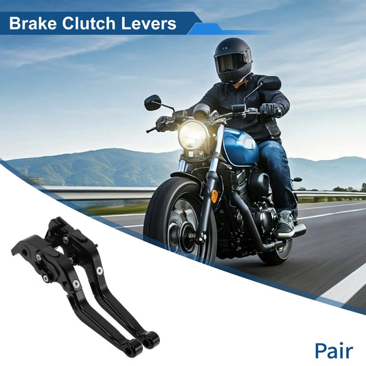1 x Brake Clutch Levers Solid Black for YAMAHA YZF-R1 (2004–2008)