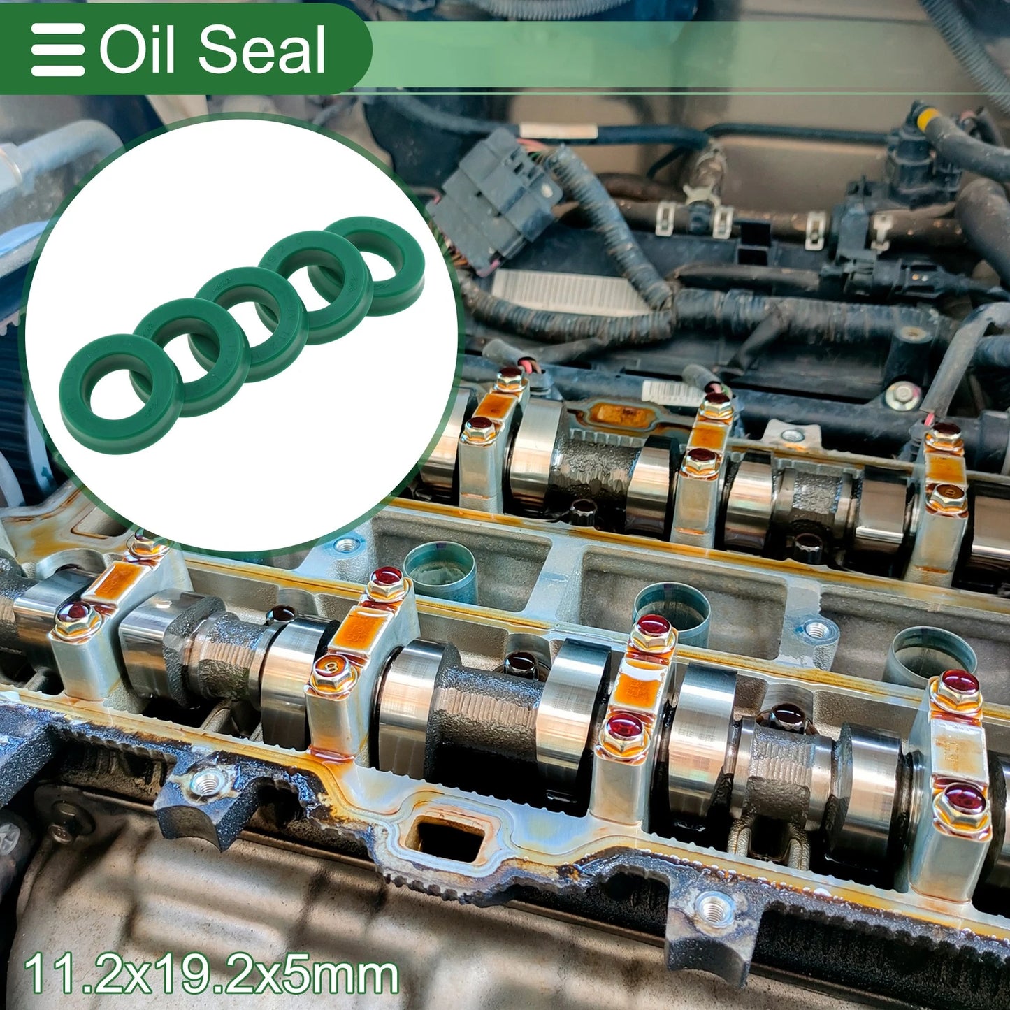 Oil Seal Rotary Shaft Seal TPU 11.2x19.2x5mm for Make Model