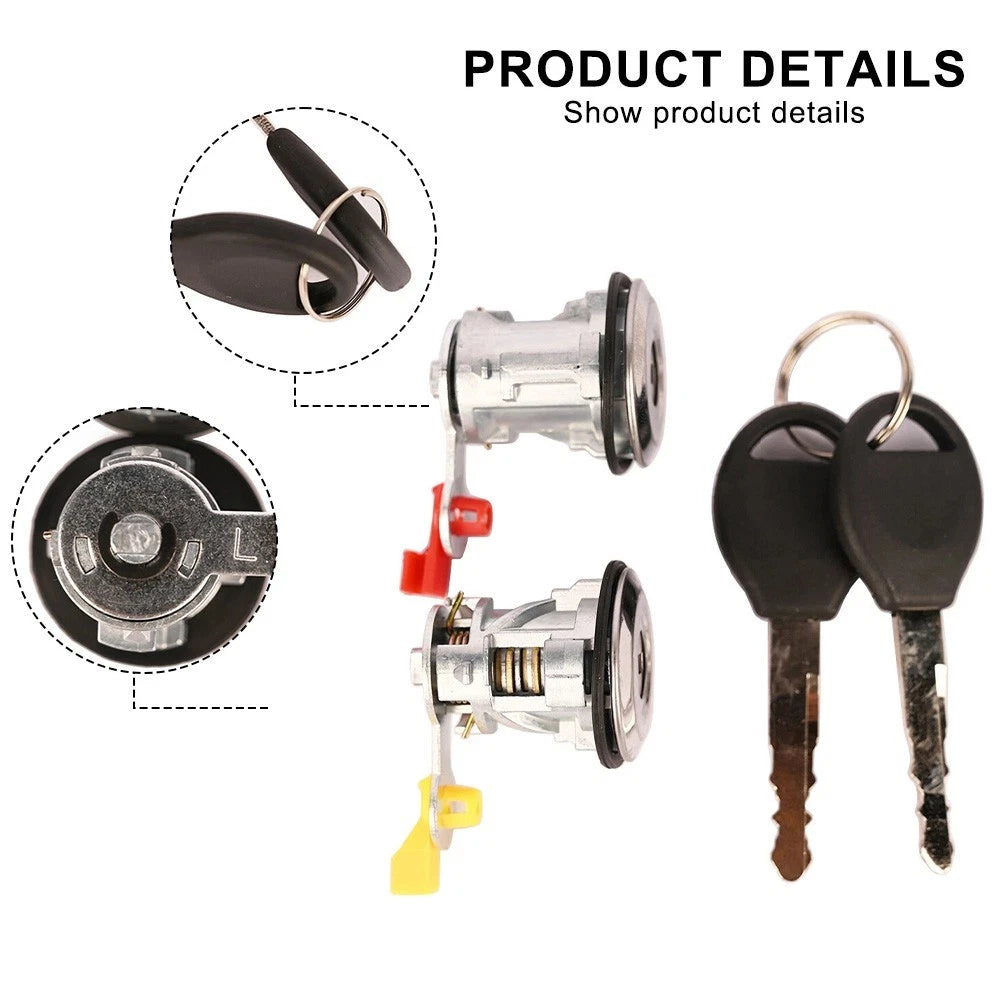 Door Lock Cylinder With Key Set Left Right for Nissan Altima (1998–2003)