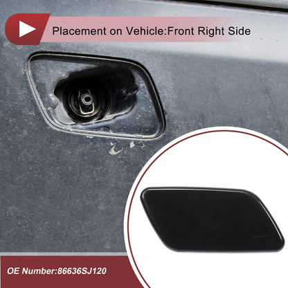 Front Right Washer Nozzle Cover for Subaru Forester (2018-2021) Black