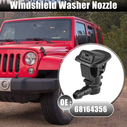 2 x Front Windshield Washer Nozzles for Jeep Wrangler (2013-2017)