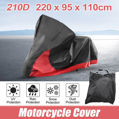 2 in 1 L Storage Bag Motorcycle Cover for Harley Sportster Iron 883 Street 750