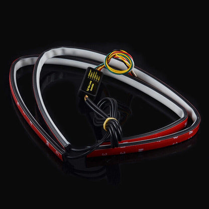 24" 2 x 7 Color RGB LED Knight Rider Strip Lights for BMW