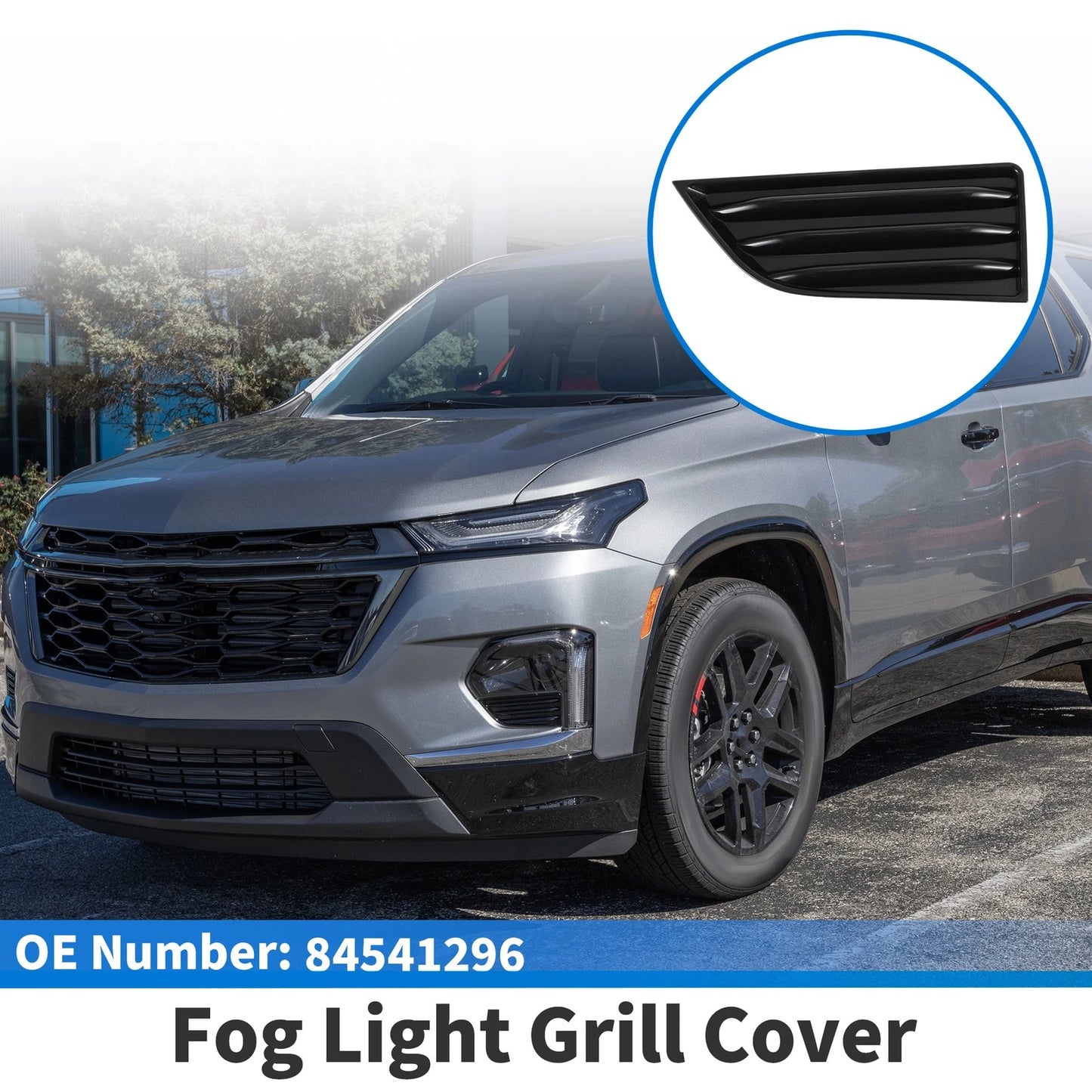 1 x Front Left Fog Light Grill for Chevrolet Traverse (2022 - 2023)
