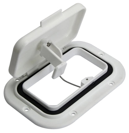Caravan Air Vent Scupper for Boat/Camper/RV Trailer - White Nylon, Qty 2