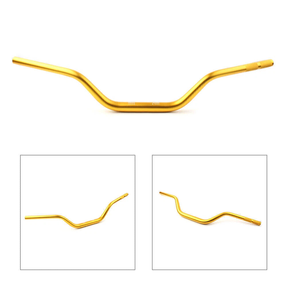 1 1/8" Mid Handlebar Fat Bars for Dirt Pit Bike Motorcycle ATV MX Gold