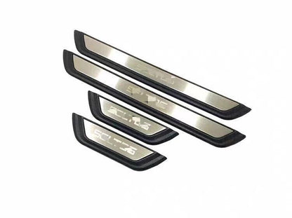 4Pcs Door Sill Scuff Molding Guard Protector Cover Trim for KIA Seltos (2020-2025)