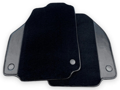 Genuine Carbon Leather Floor Mats for Ferrari 488, 458, Spider, Pista, GTB, Italia