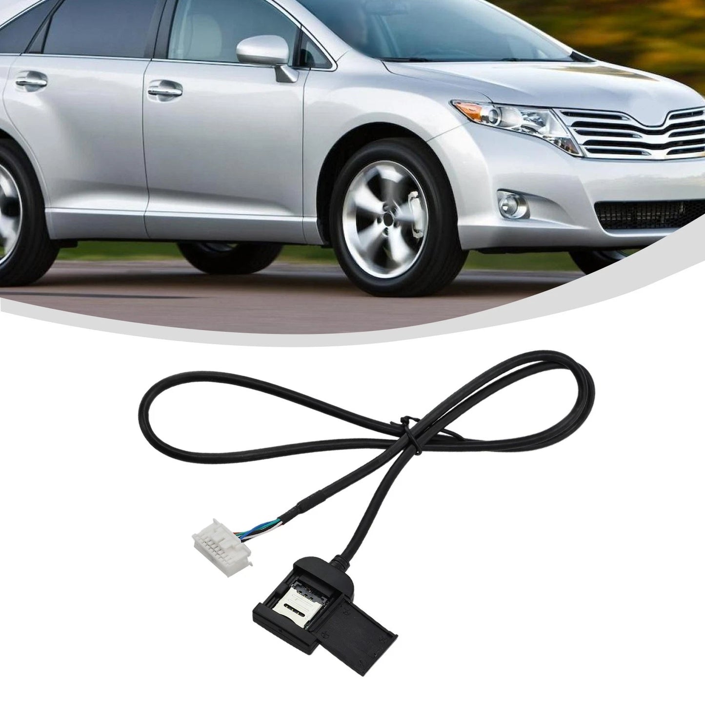 Radio Sim Card Slot Adapter for Radio Multimedia GPS 4G 20pin Cable Connector