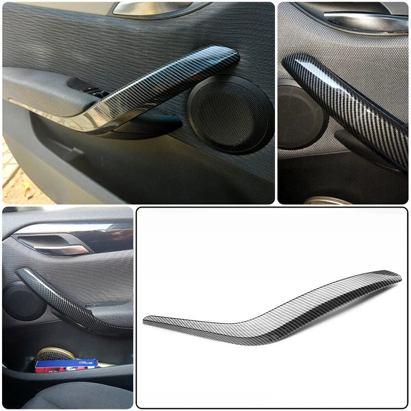 Left Driver Inner Door Handle Pull Panel for BMW X1 E84 (2009-2015) Carbon Fiber