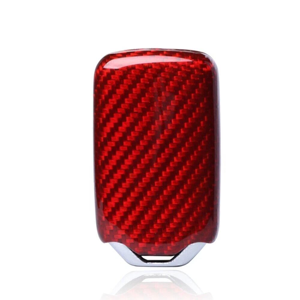 Red Carbon Fiber Key Shell Cover for 2015+ Honda Civic/Accord (2015-2023)