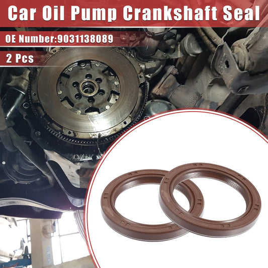 2 x / Crankshaft Seal Front Cover Seal for Toyota Camry (2002–2011)