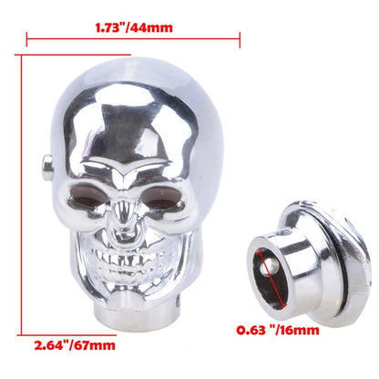 Red LED Skull Head Gear Shift Knob for Manual Transmission Car (Fits Most Models)
