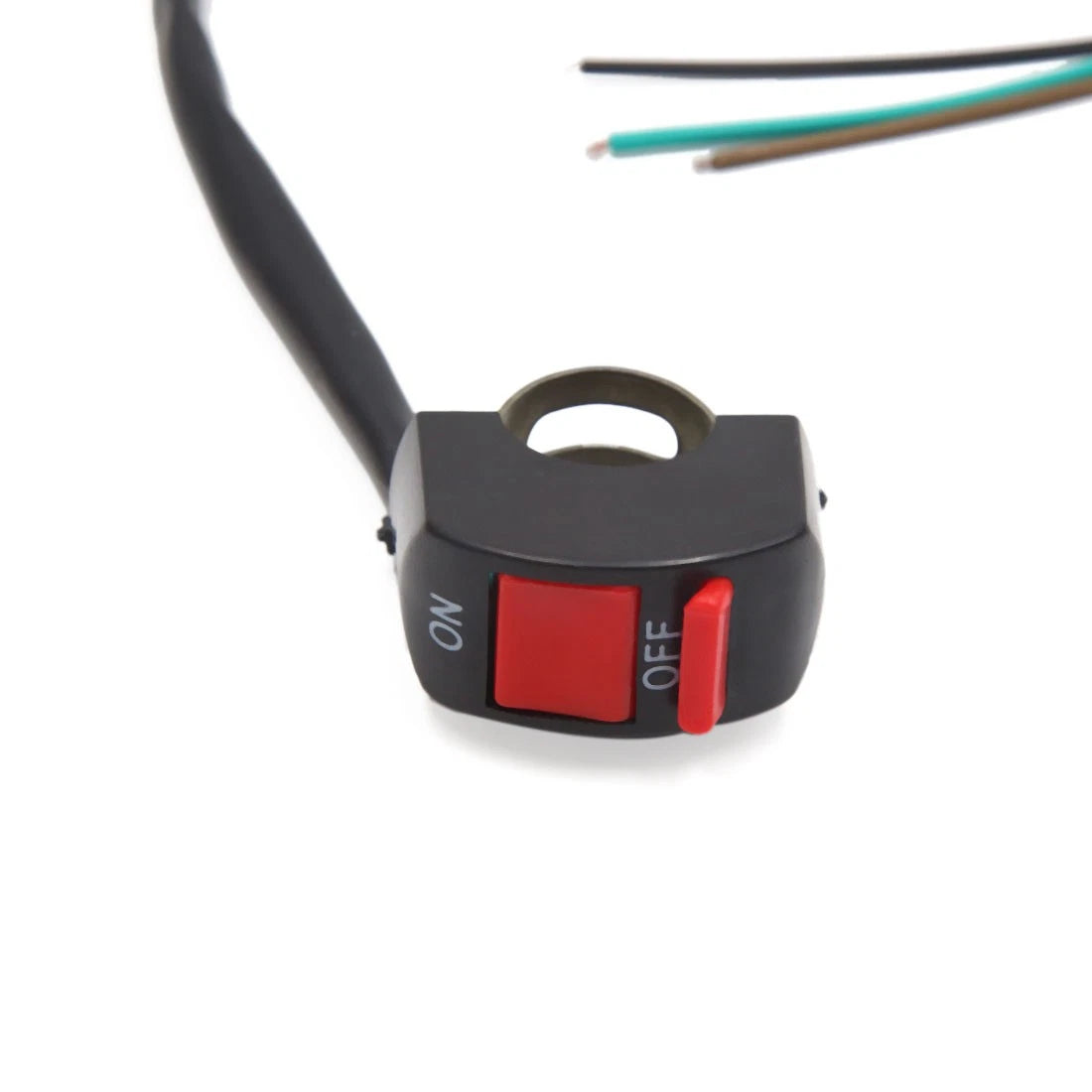 3 Lines Headlight Dual Flash Warning Light ON OFF Button Switch for Motorcycle