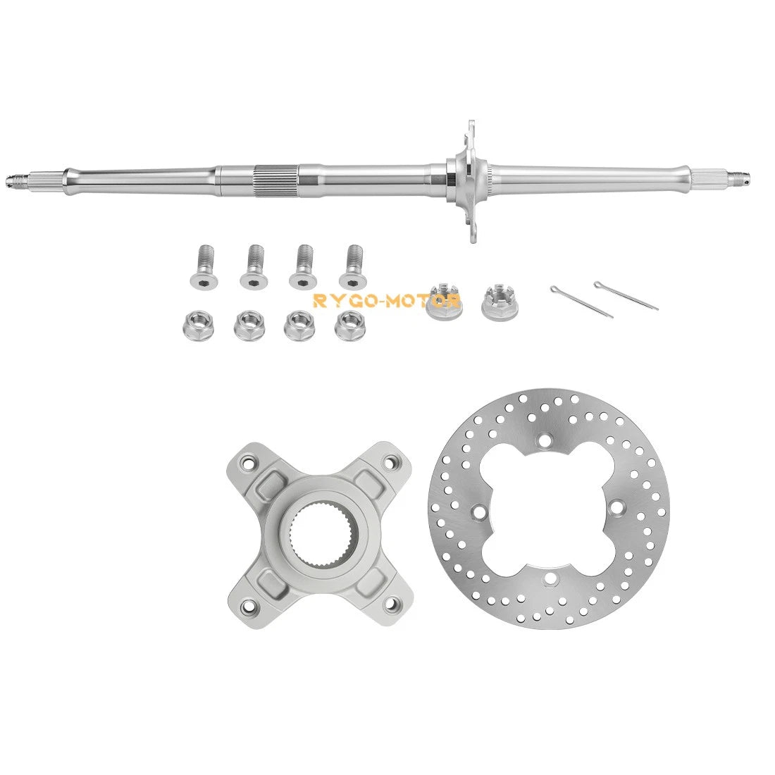 Rear Axle Shaft W/ Rotor Hub & Rotor for Honda TRX400EX Sportrax 2x4 (1999–2008)