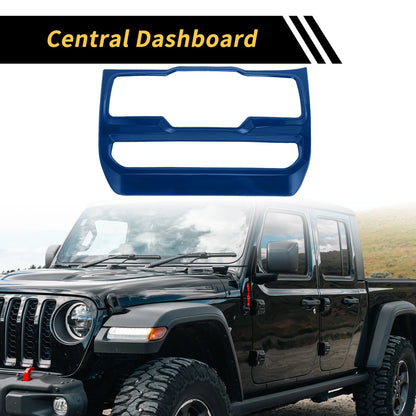 Dashboard Control Panel Cover for Jeep Wrangler JL JLU (2018-2024) Blue