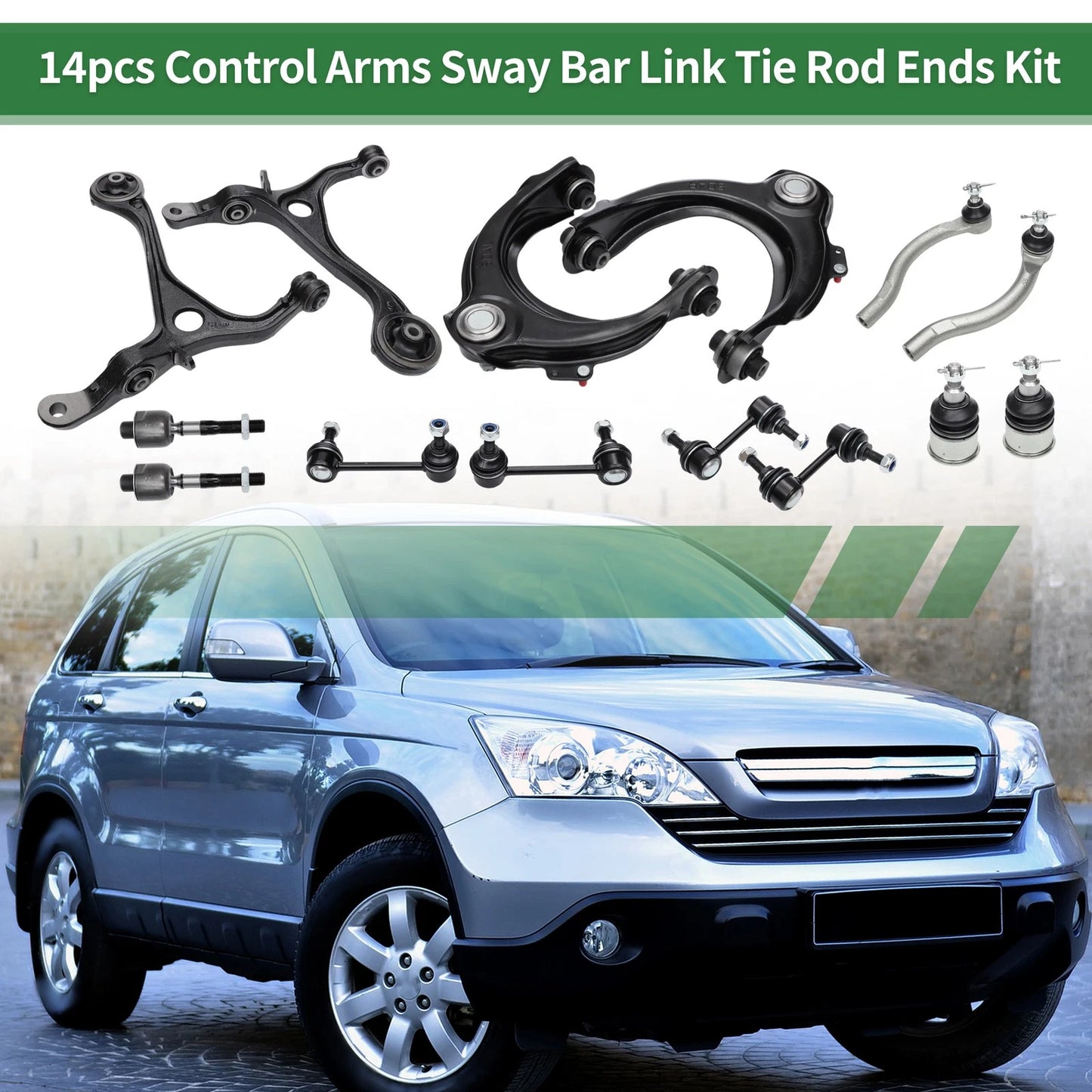 14 x Front Suspension Control Arm Kit for Honda Accord (2003-2007)