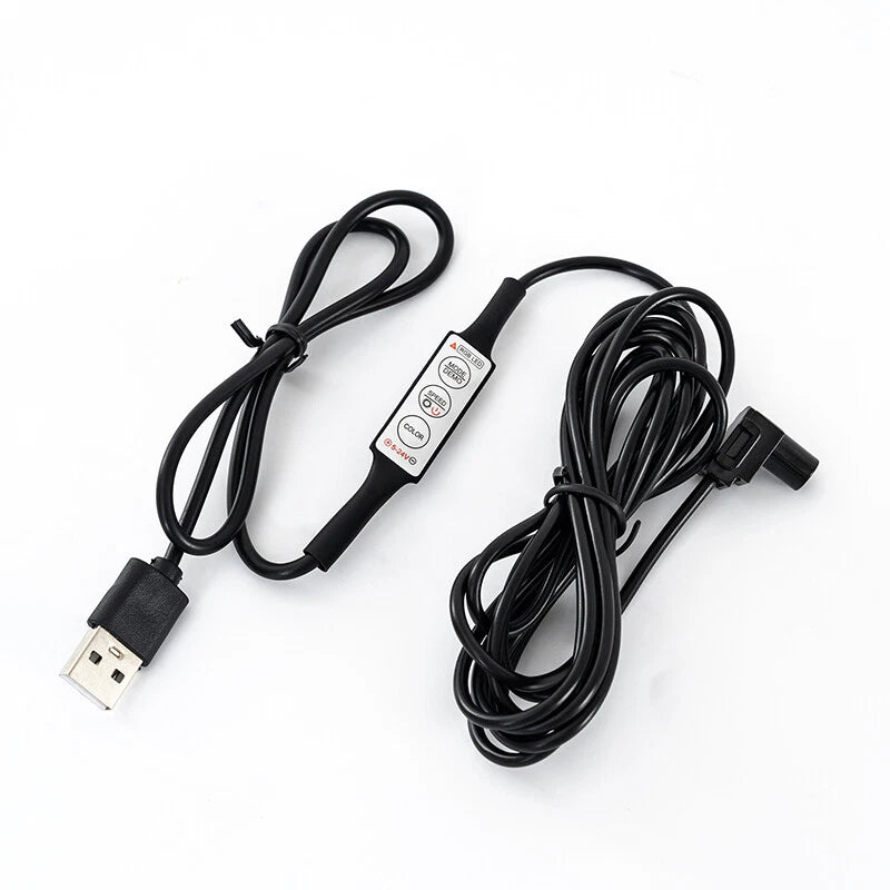 Wireless RGB LED Ambient Light for Car Interior - Remote Control Atmosphere Lamp