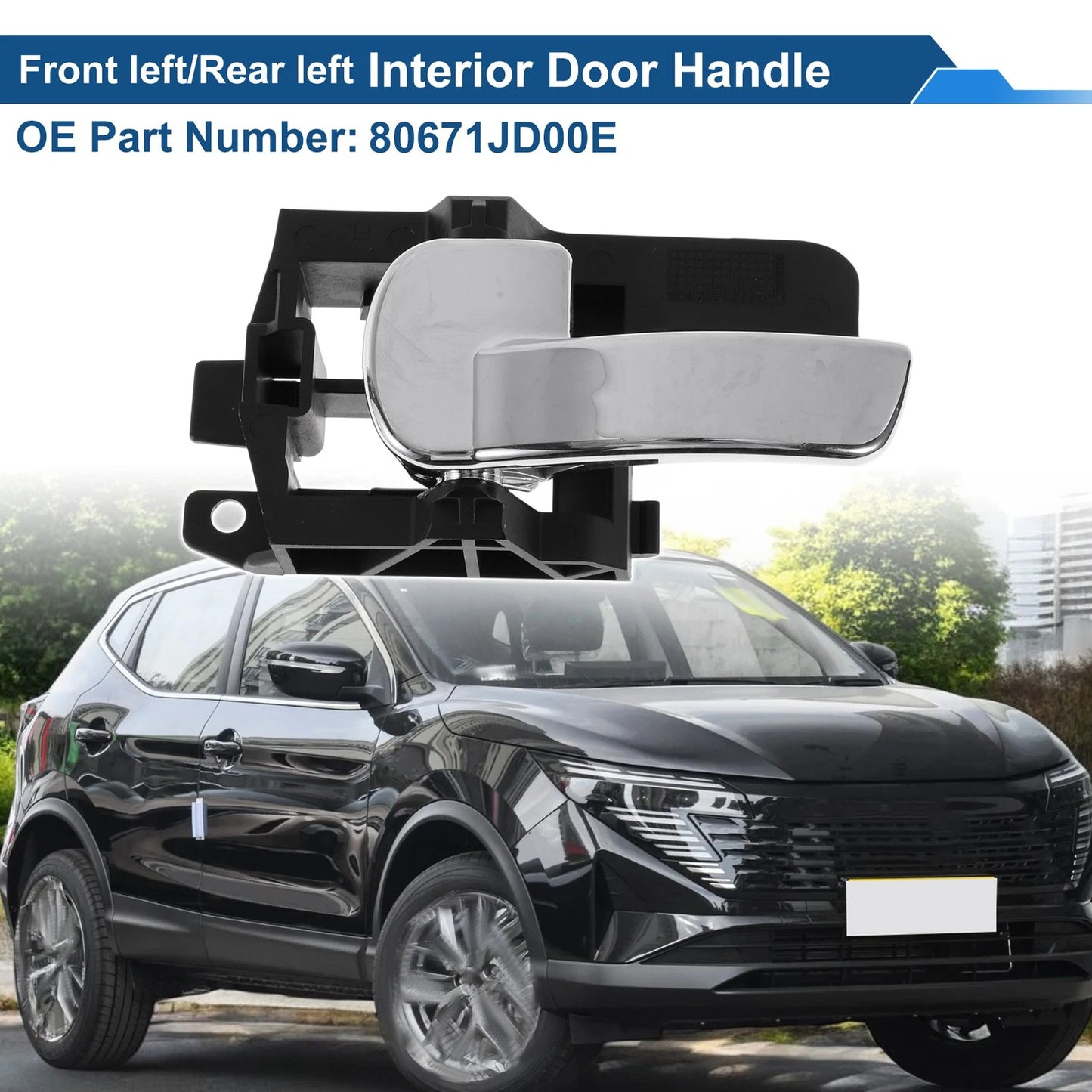 Front Passenger Side Door Handle for Nissan Qashqai (2007-2013)