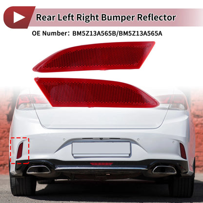 Rear Left & Right Bumper Reflectors for Ford Focus (2012-2018)