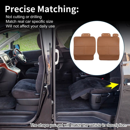 Car Door Anti Kick Pad Sticker 2 x Brown 40S for Toyota Vellfire Alphard