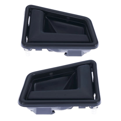 Door Handle Inner Set of 2 for Suzuki Vitara (1998) Black Front & Rear