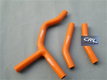 Silicone Radiator Hoses for KTM 125SX 200SX (2003-2006) - Orange 2 x