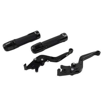 Black Extendable Brake Clutch Lever Grip for BMW F800GS/ADV (2008-2018)