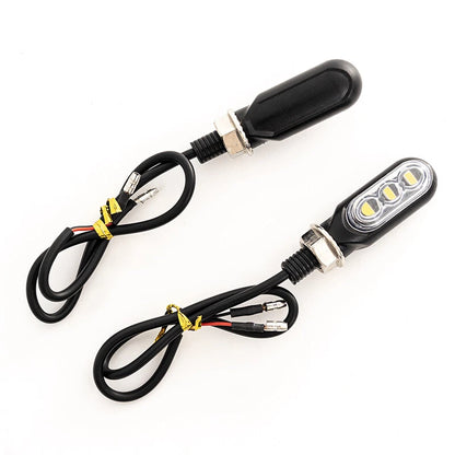 Mini LED Motorcycle Turn Signal Amber Light Blinker Indicator Lamp 2 x  (2015-2023)