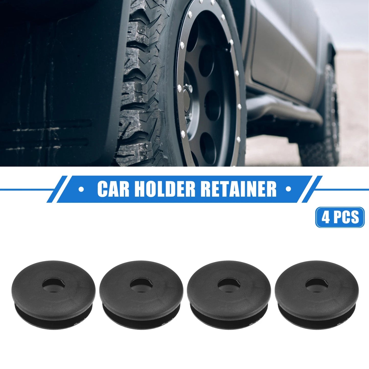 4 Pcs Car Holder Retainer Plastic Black for Buick Regal (2011-2013)