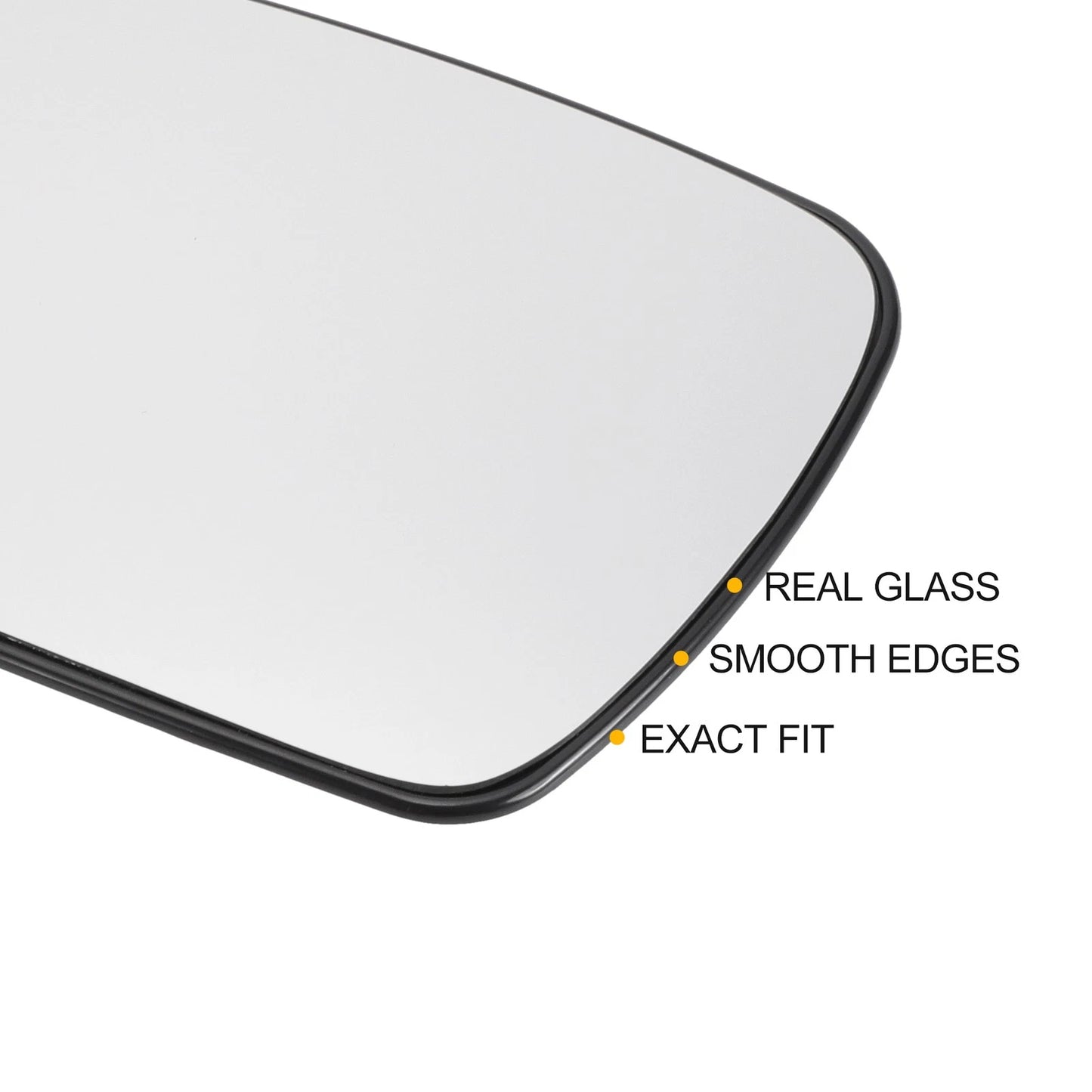 Left Side White Mirror Glass w/ Back for Peugeot 307 (2001-2009)