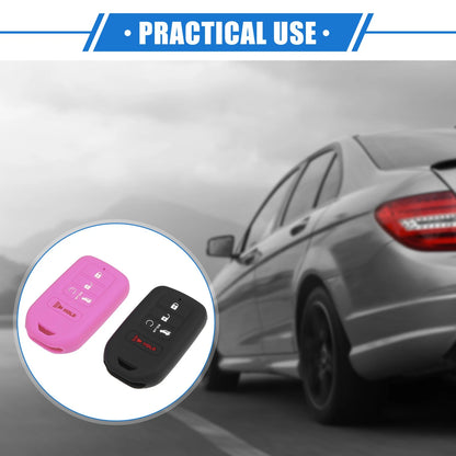 5 Button Smart Remote Key Shells for Honda Accord (2016-2021) Black Pink