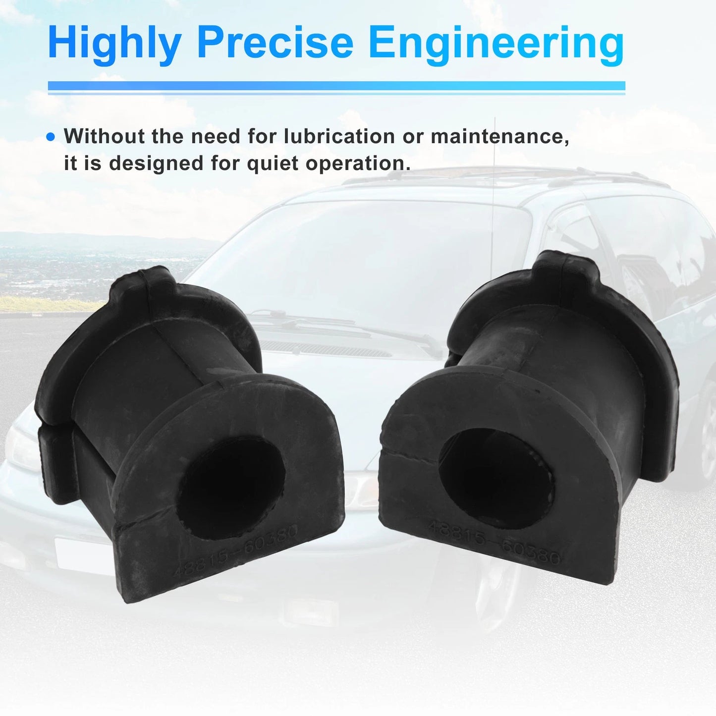 Sway Bar Bushing Kit for Toyota 4Runner (2003-2023) Black